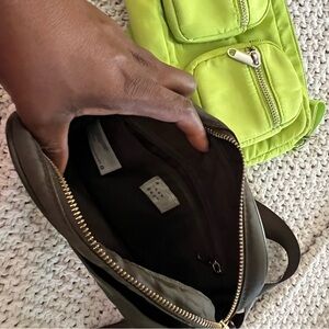 Two A New Day Green Backpack with Organizational Features